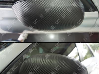 丰田锐志前栅后视镜镀铬条改碳纤黑  改色拉花20120105